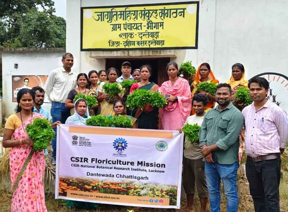 छत्तीसगढ़-दंतेवाड़ा में दीदियों को फूलों की खेती मिलेगी अतिरिक्त आमदनी