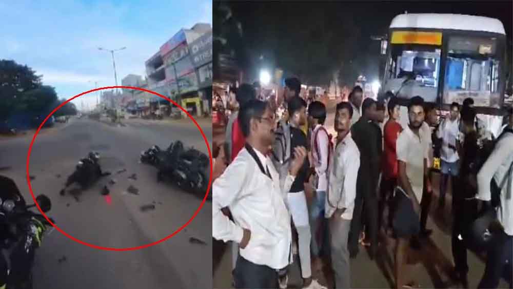 राजस्थान-अलवर में नशे में धुत बस चालक ने बाइक सवार को मारी टक्कर