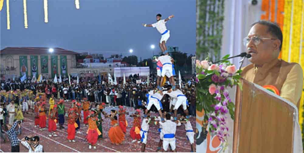 छत्तीसगढ़-रायपुर में वन खेलकूद प्रतियोगिता में पहुंचे सूर्यकुमार यादव