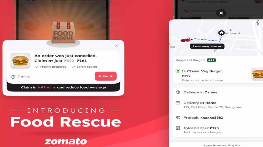 खाने की बर्बादी रोकने Zomato ने निकाला तरीक़ा, बेहद कम दाम पर मिलेगा कैंसल आर्डर!