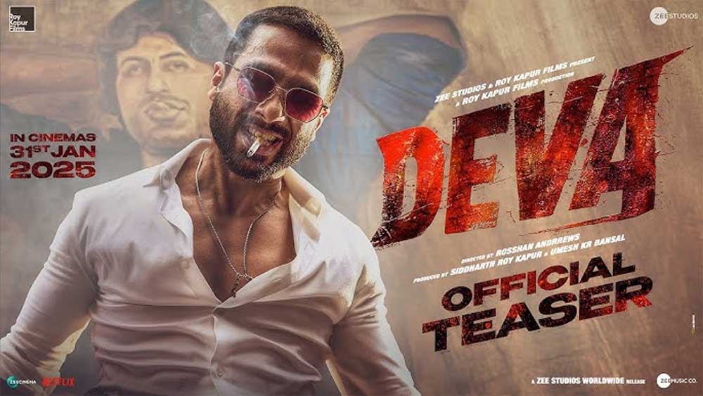 Deva Teaser: खतरनाक कॉप बने शाहिद, ताबड़तोड़ चली गोलियां