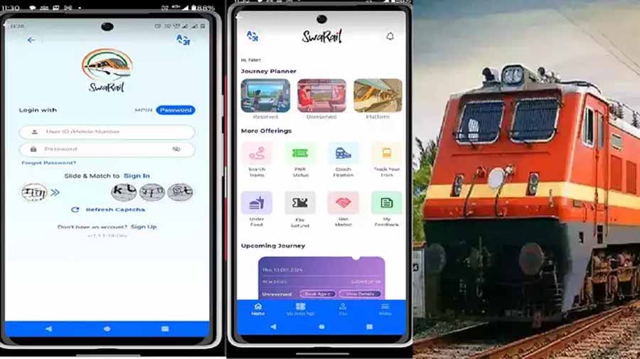 ऑनलाइन टिकट बुकिंग, फूड आर्डर और पीएनआर चेक करने के लिए इंडियन रेलवे ने लॉन्च किया SwaRail ऐप