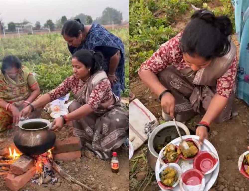 छत्तीसगढ़-अंबिकापुर में मंत्री लक्ष्मी राजवाड़े ने चुनाव प्रचार के दौरान बनाकर खिलाया आलू दम