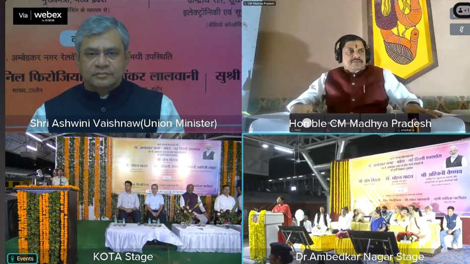 माननीय रेल मंत्री अश्विनी वैष्णव की वर्चुअल गरिमामयी उपस्थिति में डॉ. अम्बेडकर नगर-कोटा-नई दिल्ली एक्सप्रेस का शुभारंभ
