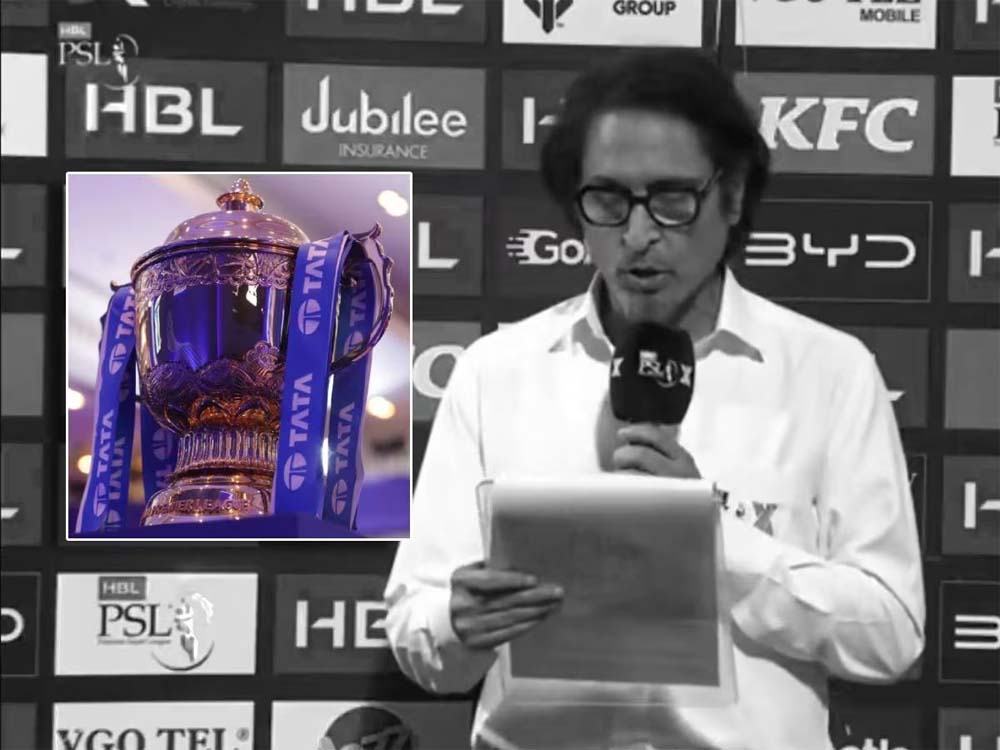 पीएसएल की प्रेजेंटेशन सेरमनी में गलती से IPL का नाम ले बैठे रमीज राजा, फैंस बोले- बुड्ढा सठिया गया है